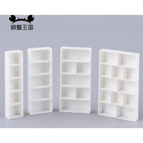 5pcs Dollhouse mini Furniture Miniature Doll accessories Plastic Book Shelf Multiple Specifications