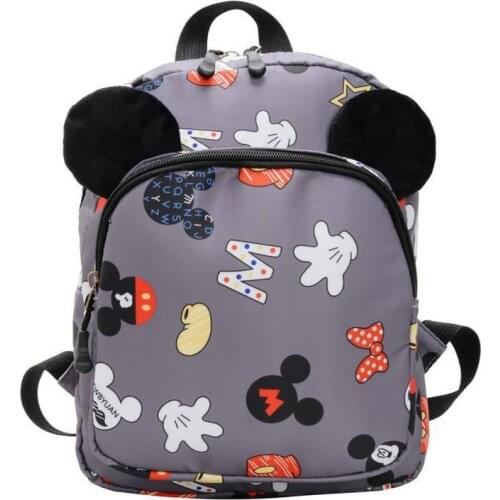 Disney Fashion Backpack For Boys Girls Mickey Mouse Kindergarten School Bags Kids Small Travel 3-6 Yearls Old Mochila Escolar