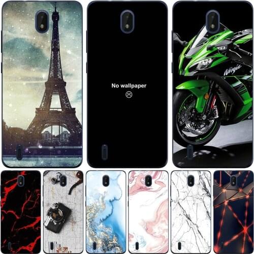 Phone Bags & Case For Nokia C01 Plus 2021 5.45 Inch Cover Soft Silicone Fashion Marble Inkjet Painted Shell Capa