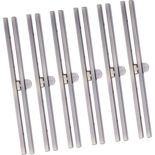LMDZ Practical 6 Pieces Clasp Lock Packs ,7.48Inch Metal Purse Frame Kiss Clasp Lock with Comfortable Grip,Bag Supplies