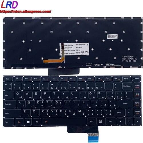 New Original ARA Arabic Backlit Keyboard for Lenovo Yoga 2 13 Laptop 25215078 25215047