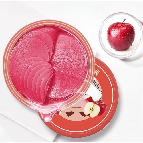 Apple Eye Patches Mask Under Eye Collagen Face Skin Care Hyaluronic Acid Gel Anti Wrinkle Aging Remove Dark Circles Eye Bag