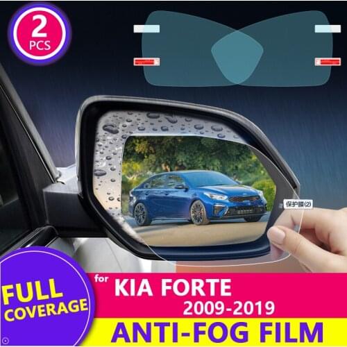 Full Cover Rearview Mirror Anti Fog Film for KIA Forte 2009~2019 Protective Rainproof Films Cerato K3 Vivaro 2011 2013 2014 2018
