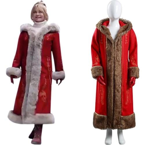 The Christmas Chronicles 2 Mrs. Claus Cosplay Costume Coat Gloves Outfits Halloween Carnival Suit