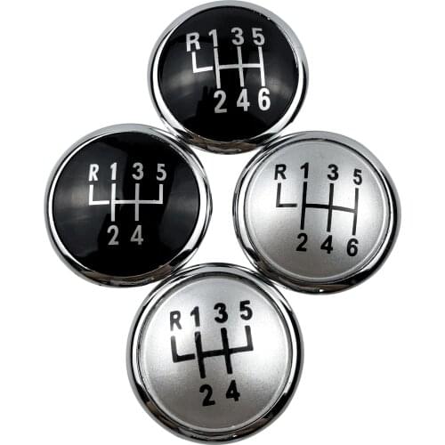 5/6 Speed Gear Shift Knob Lever Shifter Emblem Badge Cap Top Cover For Volkswagen VW Polo 9N 9N2 GTI 2002-2009 2010 Car Styling