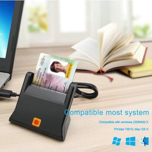 USB SIM Smart Card Reader For Bank Card IC/ID EMV SD TF MMC Cardreaders USB-CCID ISO 7816 for Windows 7 8 10 Linux OS