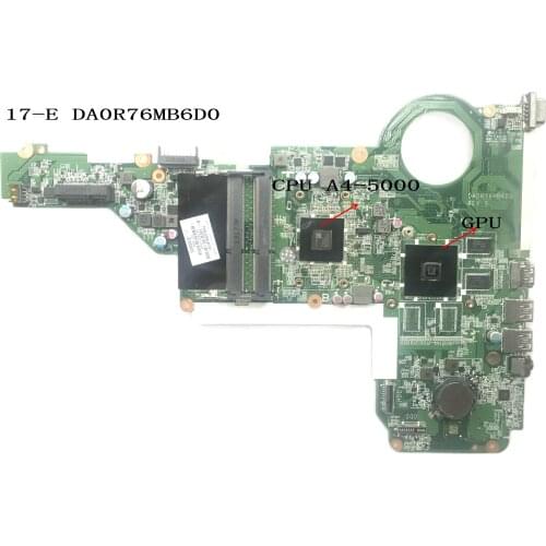 TESTED ALREADY DA0R76MB6D0 FOR HP PAVILION 17-E LAPTOP MOTHERBOARD WITH CPU A4-5000 +GPU