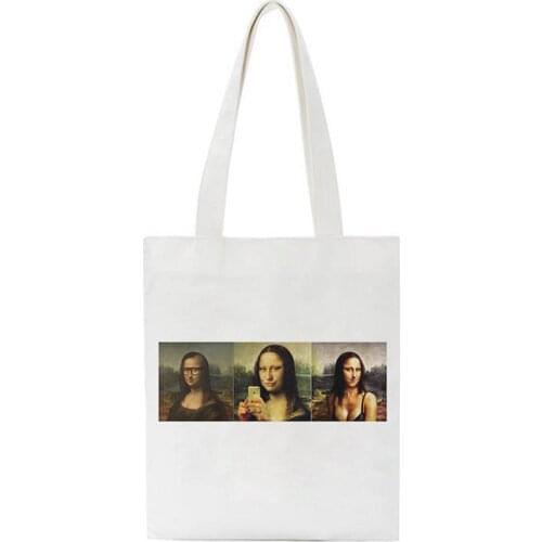 2021 New Ins Style Cute Cartoon Print Women Bag Casual Shoulder Canvas Bags Harajuku Large Capacity Tote Kawaii Crossbody Bag