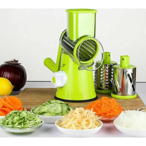 3 In1 Multifunctional Round Mandoline Slicer Manual Vegetable Cutter grater Vegetable Spiralizer Potato Slicer Kitchen Gadgets