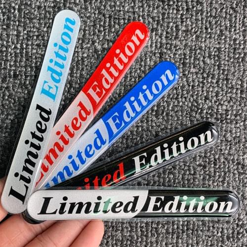 3D Resin Gel Reflective stickers Motorcycle Tank Emblem Limited Edition Embelm Decals