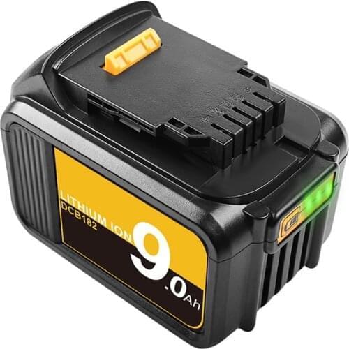 For DeWalt 18V 9.0Ah Battery Power Tools Batteries Replacement DCB181 DCB182 DCB200 DCB205 DCB204 DCB206 DCB205-2 Tools Battery