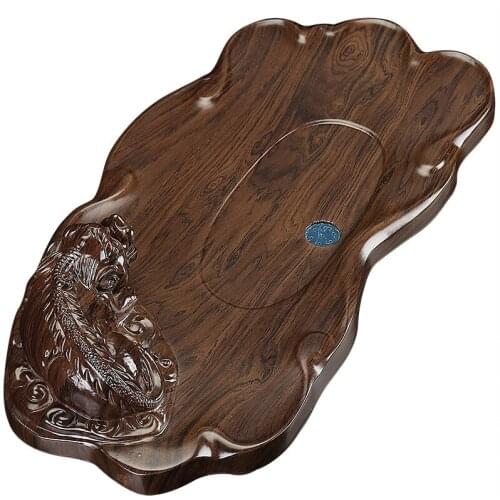 Bamboo tea tray teaboard drawer type water storage drain tray simple household China Kung Fu tea table puer oolong green teaset