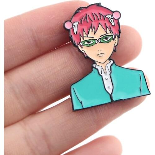DZ1244 Anime Saiki Kusuo no Psi Nan Jewelry Pins for backpacks Lapel Enamel Pins and Brooches Bags Badge Friend Kids for Gifts
