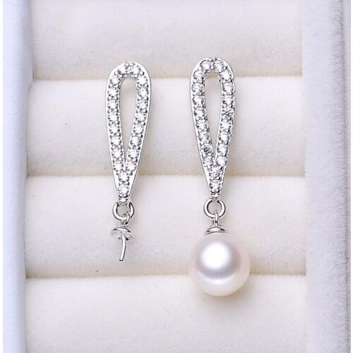 Hot Cheap Fashion Pearl Earrings Mountings, Earrings Findings, Drop Earrings Settings Jewelry Parts Fittings