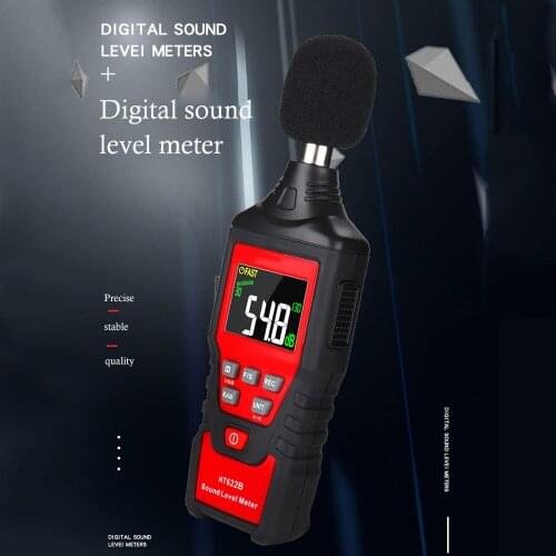 HT622 Noise Measuring Digital Sound Level Meter Handheld Decibel Meter High-precision Backlit Sensor Mini Audio Decibel Monitor