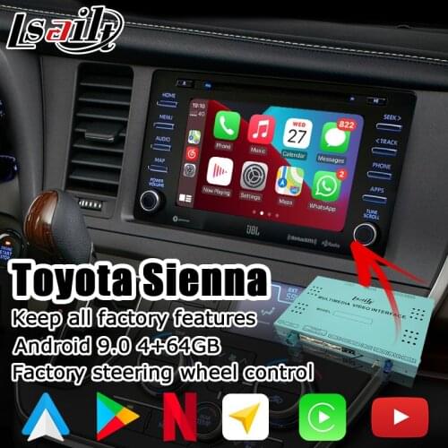 Android / Carplay interface box for Toyota Sienna 2018-present video interface with GVIF Camry Avalon RAV4 CH-R Corolla