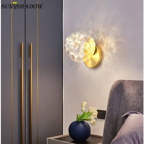 Art Creative Modern Led Wall Light 110V 220V Sconce Light Wall Lamp for Bedroom Bedside Light Living room Dining room Kitchen