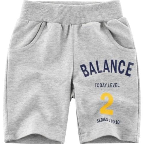 Boy Clothing Pants Trousers Elastic-Waist Baby Kids Beach Children Summer Toddler Letter Print