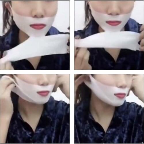 4D Double V Face Hanging Ear Face Paste Hydrogel Mask Lifting Firming Thin Masseter Double Chin Mask