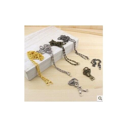 Shoulder Strap Purse Metal Frame Chain Strap for Bag Sewing DIY bag accessory Gold , Silver Gun metal 40cm 120cm 20 pcs