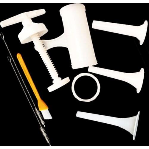 Manual Plastic Meat Sausage Machine Filler Stuffers Sausage Salami Maker And Funnel Handmade Meat Sausage Stuffers Set