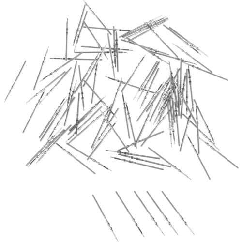 100Pcs Watch Winding Stem for ETA 46941 46945 8200 8205 7009 2836 Movement