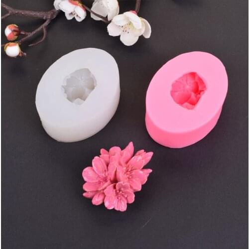 3D Rose Flower Silicone Soap Mold for Making Fondant DIY Handmade Cake Decorating Moulds Silicone Mold Tools
