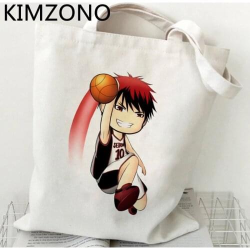 Kuroko No Basket shopping bag shopper shopper bolsa grocery bag fabric net cloth foldable sacolas