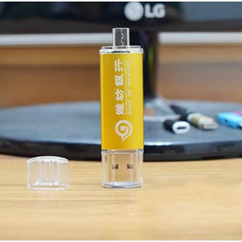 Over 10 PCS Free LOGO OTG USB Flash Drive USB 2.0 Pendrive 4gb 8gb 16gb 32gb 64gb USB Pen Drive Customlized Cool Gift Flashdrive