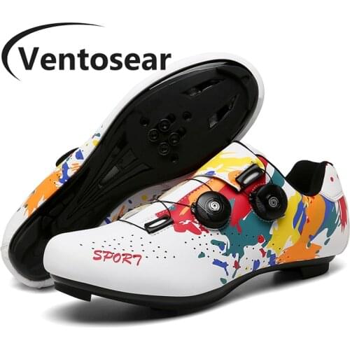 Ventosear Female SPD Road Route Racing Shoes Cycling Sneakers Men Outdoor Mountain Bicycle Shoe Male Specialized Biking Footwear