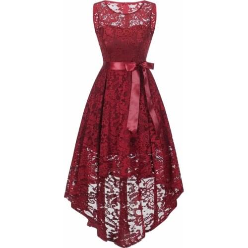 Kez keer 2018 women dress Vintage Sleeveless O neck Lace Dress Wedding Party Dresses Vestidos female clue work dress hit color