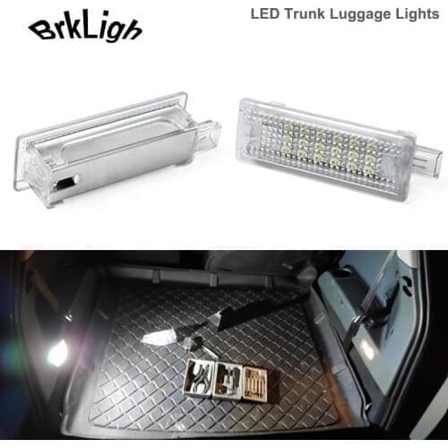 2Pcs LED Trunk Luggage Lamps Door Footwell Courtesy Light For Land Rover LR2 LR3 LR4 Range Rover Sport Discovery 4 Freelander 2