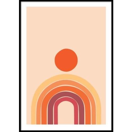 Beryl Slope Design Studio Abstract Geometric Rainbow Poster wall graphics gráficos de parede настенная графика