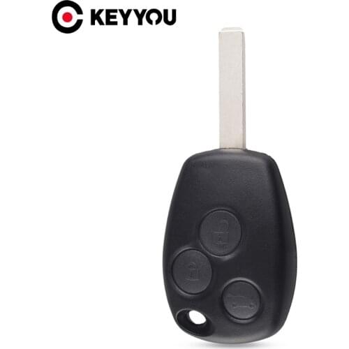 KEYYOU 10x New Replacement 3 Buttons Remote Key Shell Case For Renault Clio Modus Laguna Megane Free shipping