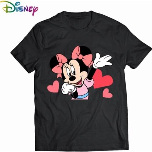 Evil Minnie Mouse T Shirt New Women Disney Tshirt Funny Top Tee Fashion Female Clothes T-shirts Dropship