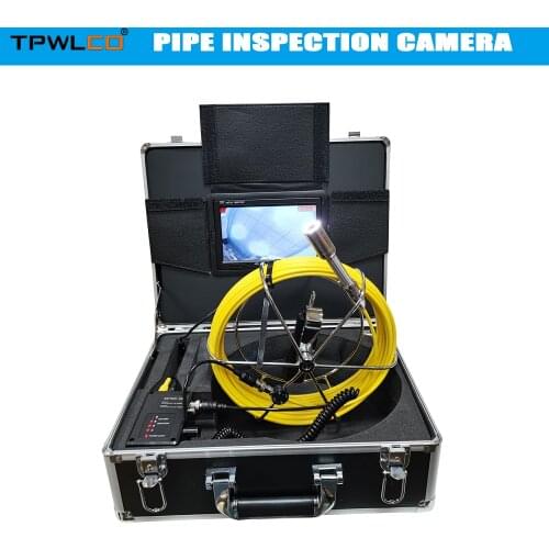 23mm Pipe Drain Sewer Inspection Camera System 7'' Color Screen Video Snake DVR Recorder Pipeline Endoscope Camera Waterproof