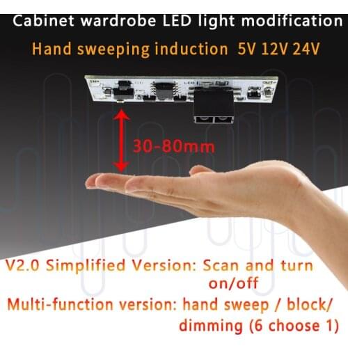 Short Distance Scan Sensor Sweep Hand Sensor Switch Module 36W 3A Constant Voltage for Auto Smart Home Compatible XK-GK-4010A