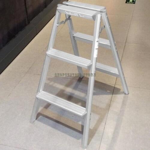 Ladder Household Folding Ladder Thickened Aluminum Alloy Indoor Miter Ladder Portable Bench