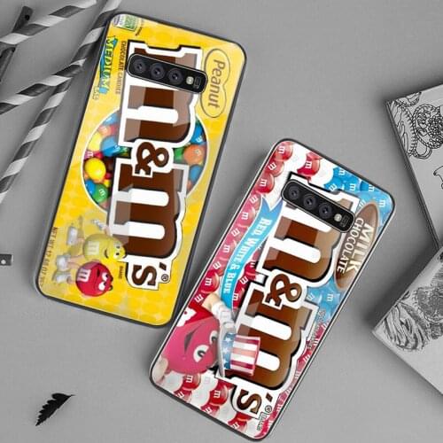 M&Ms Chocolate Nutella Bottle package Phone Case Tempered Glass For Samsung S20 Plus S7 S8 S9 S10 Plus Note 8 9 10 Plus