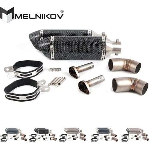 Motorcycle Exhaust Muffler Escape Link Middle Pipe Slip On For Tail Tips Muffler For Ducati Monster 695 696 795 796 1100 Exhaust