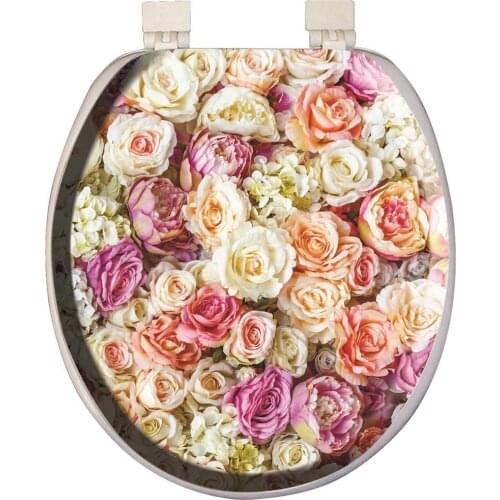 Softy Classic Pattern Soft Toilet Seat Cover White