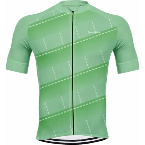 New RUNCHITA Men Cycling Jersey MTB bike short sleeve bicycle tops Breathable Outdoor Sportswear maillot ropa ciclismo
