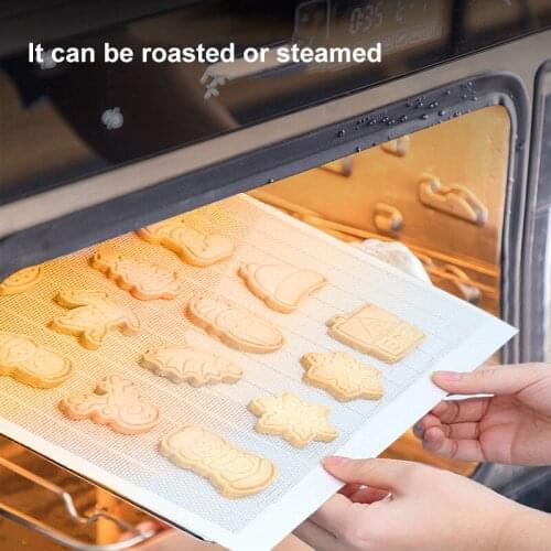 NEW Breathable Non-Stick Silicone Baking Mat Cookie Pad Rolling Dough Mat Baking Gadget Cake Bakeware Pastry Tools For Kitchen
