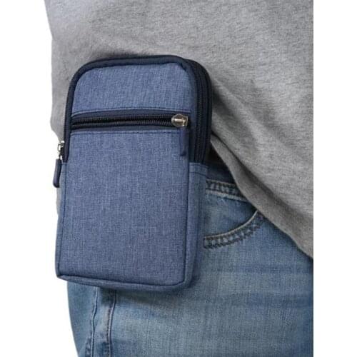 Men Waist Bag Casual Durable Waist Pack Belt Canvas Multifunction Military Bag Zipper Waterproof Waist Bag For Outdoor Wear