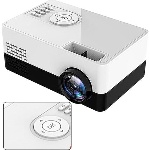 Projector S261 600 Lumens 1080P Household Parent-Child Portable Projector Home Office Mini LED TV