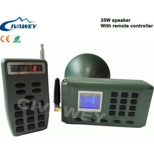 With 200M remote controller 35w speaker 130dB bird hunting mp3 player hunting bird decoy bird caller 110 sounds hunting decoy