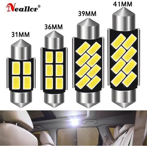 C5W LED CANBUS Festoon 31mm 36mm 39MM 41mm Car Interior Lights Dome Reading Lamp For Ford focus 3 MK2 Fusion Escape Expedition