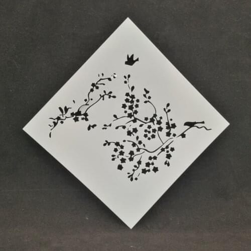 Branch Layering Stencils Drawing Color Spraying stencil DIY Scrapbook photo album Decorative Embossing DIY Paper Card Crafts