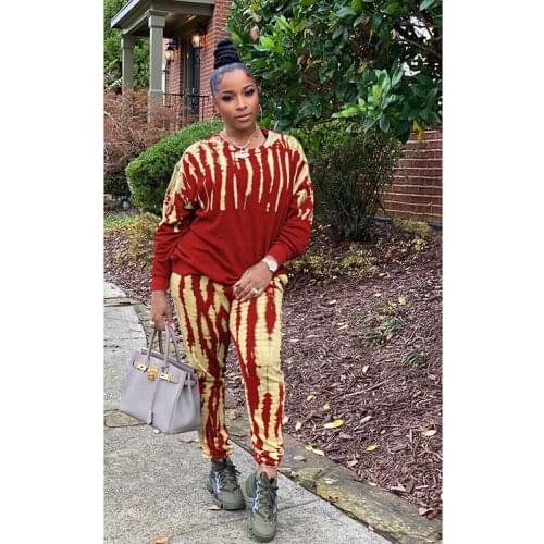 Ueteey New Two-piece Casual Fashion Print Women Pant Set