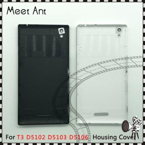 10Pcs/lot high quality For Sony Xperia T3 D5102 D5103 D5106 Back Housing Battery Cover Door Rear Cover